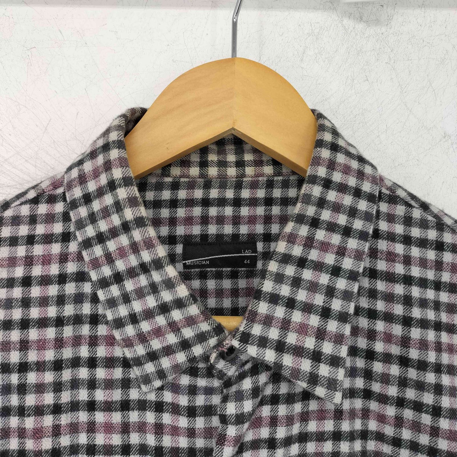 ラッドミュージシャン LAD MUSICIAN BIG SHIRT ギンガムチェック 長袖
