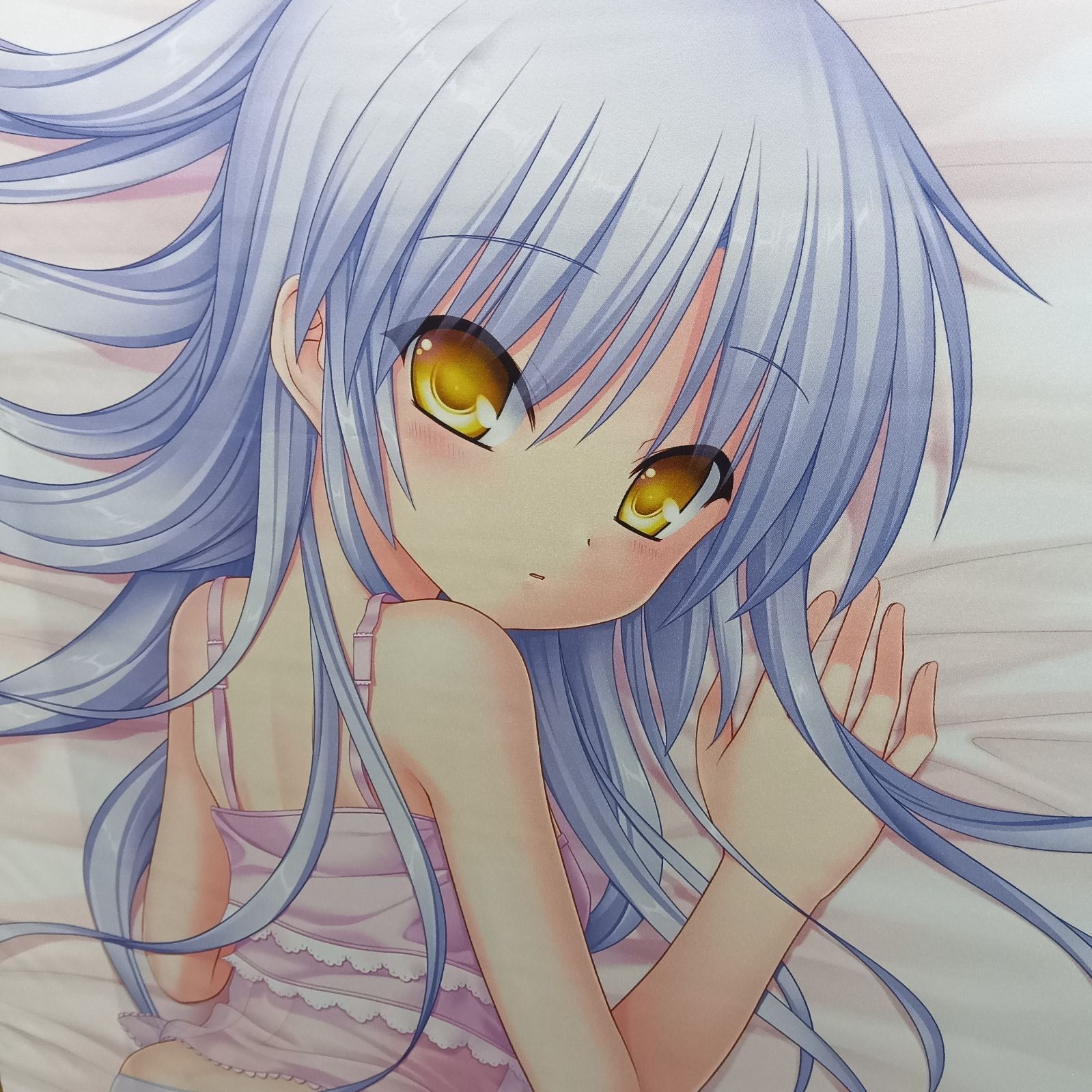 Angel Beats! 立華かなで 天使 描き下ろし 添い寝 タペストリー 
