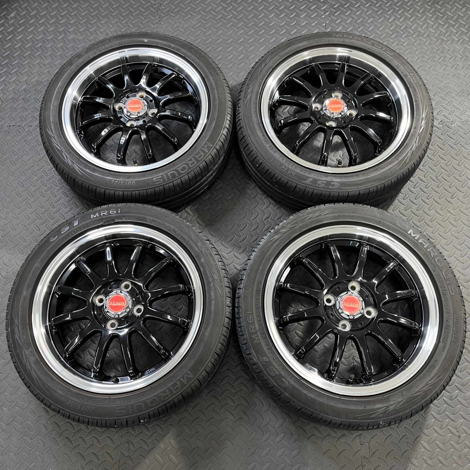 23年製 165/55R15 マーキス MR61 エスカーダNF330 タント ムーヴ 