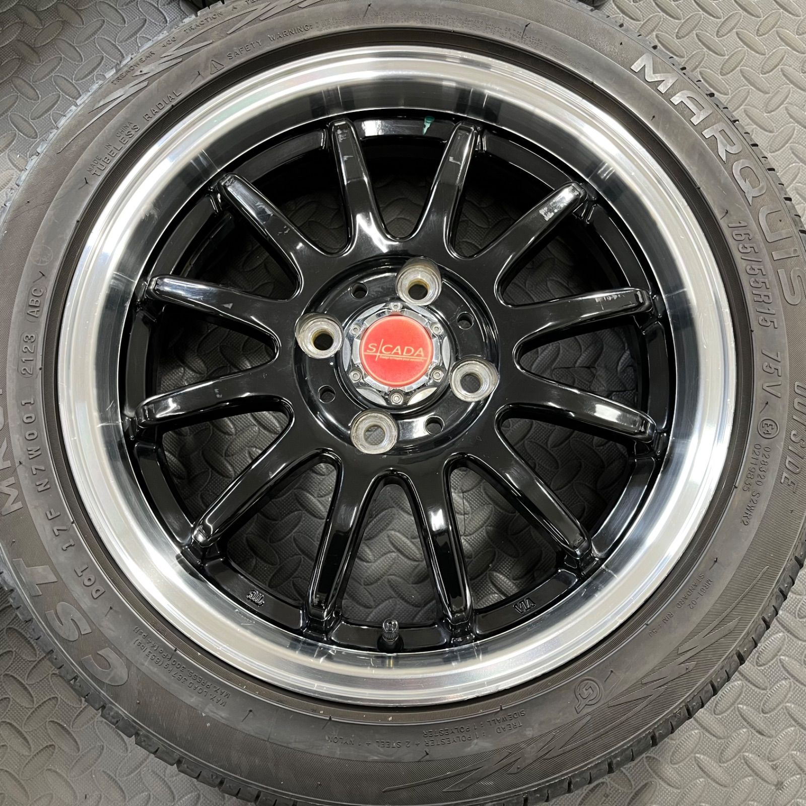 23年製 165/55R15 マーキス MR61 エスカーダNF330 タント ムーヴ 