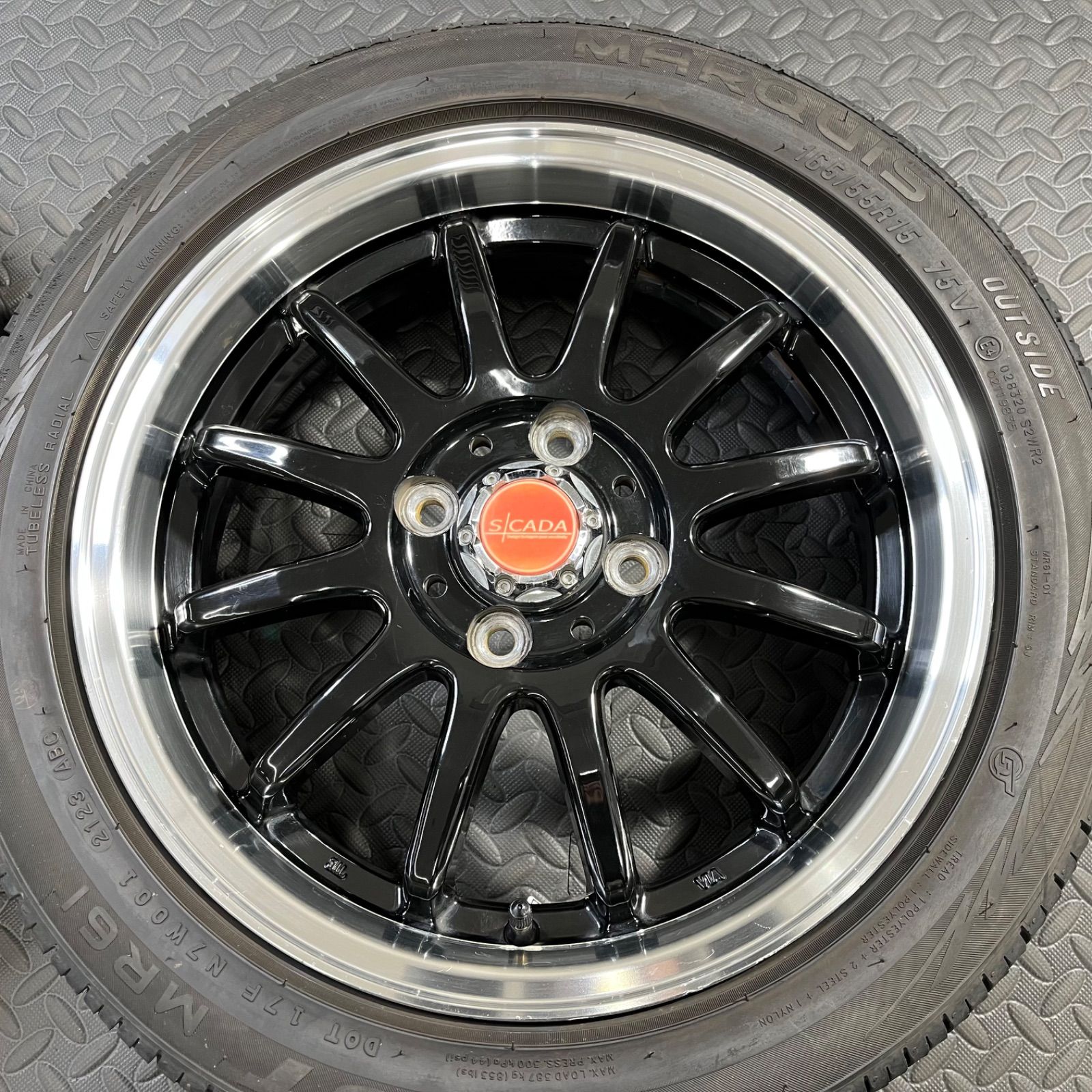 23年製 165/55R15 マーキス MR61 エスカーダNF330 タント ムーヴ 