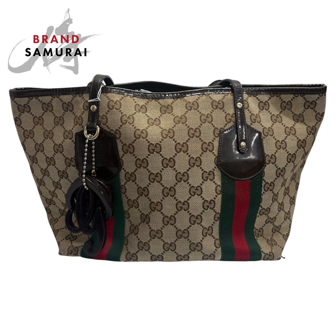 GUCCI グッチ シェリーライン ベージュ ゴールド金具 GGキャンバス
