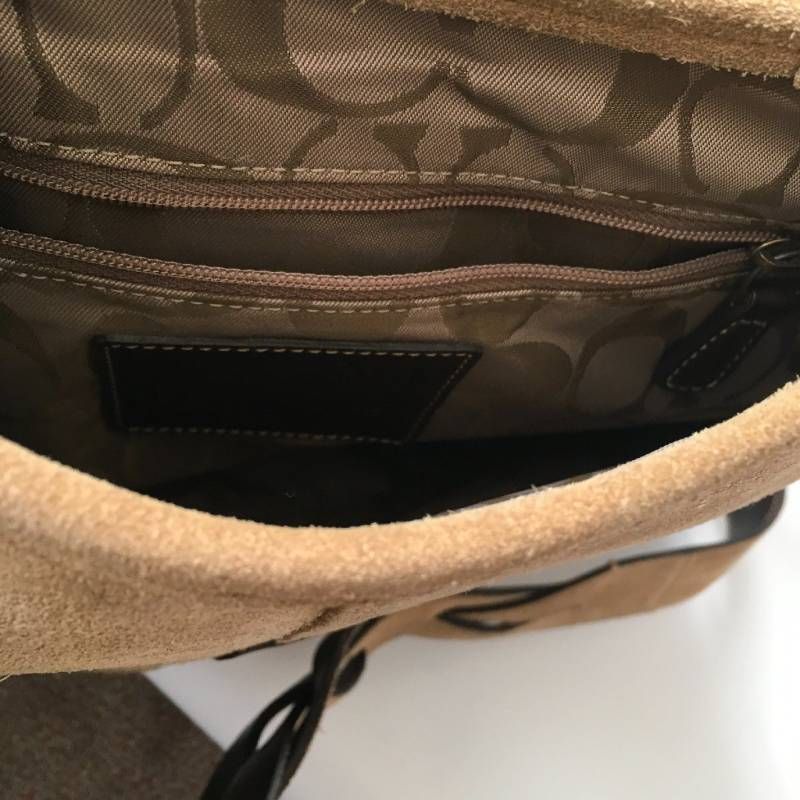 美品 COACH コーチ スエード フリンジ ショルダー バッグ - メルカリ
