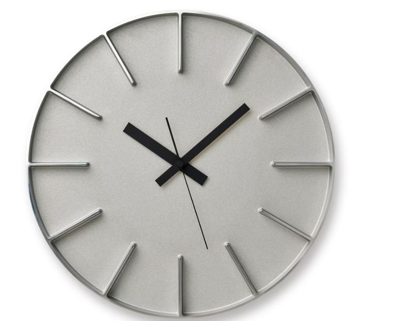 掛け時計　Edge Clock  AZ-0115 AL / アルミニウム　タカタレムロス　【新品未開封】