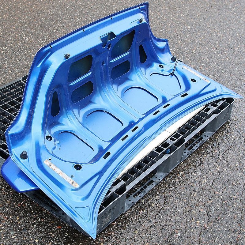 新潟 スバル インプレッサ 純正 トランク スポイラー付 ブルー 青 GDA 