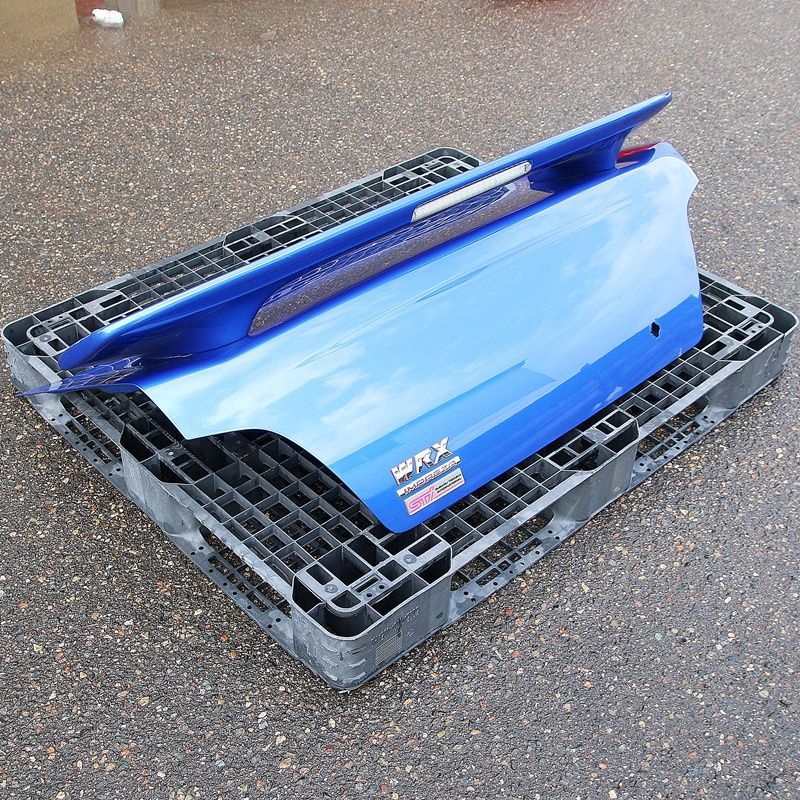 新潟 スバル インプレッサ 純正 トランク スポイラー付 ブルー 青 GDA