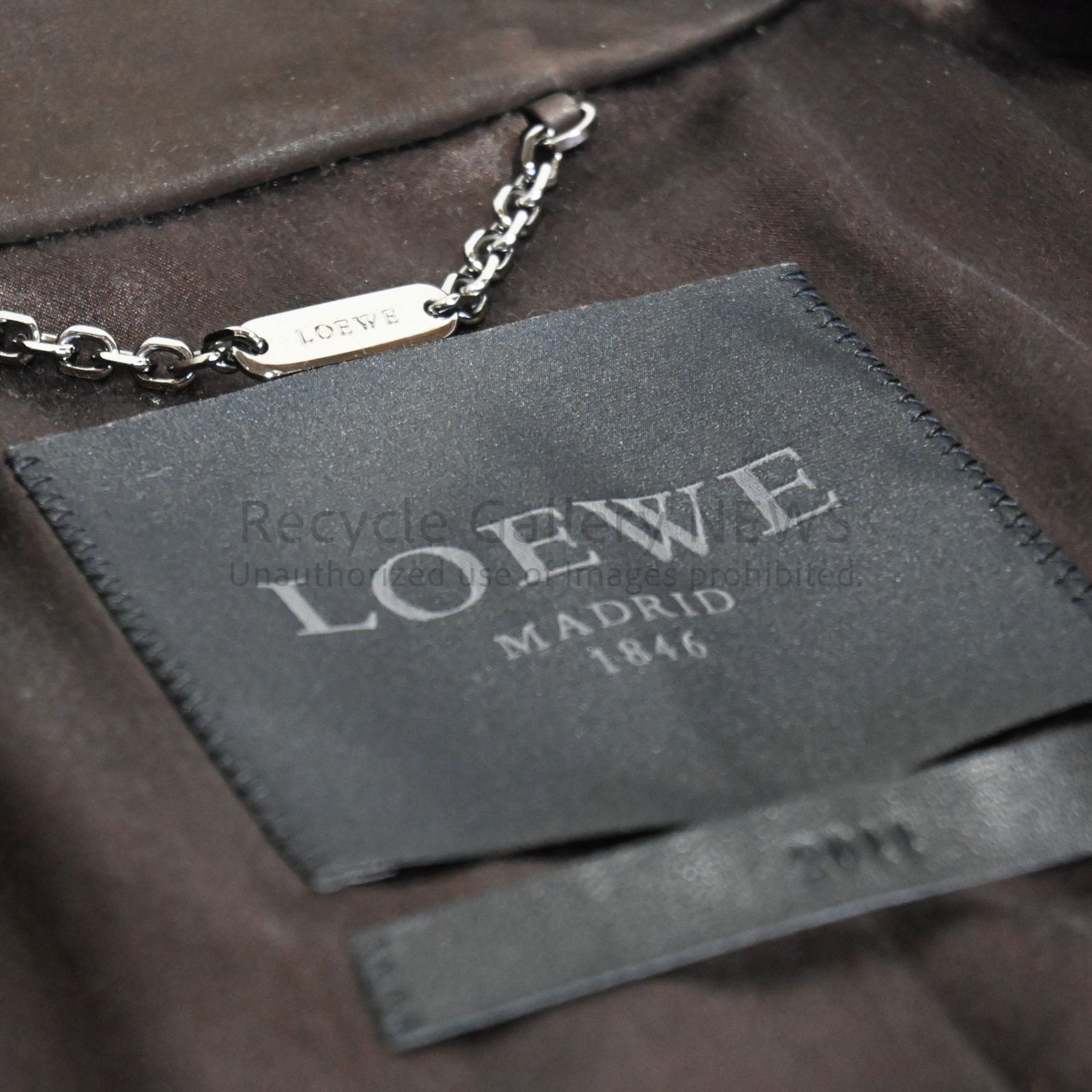 ○ LOEWE メンズ スエード レザー ジャケット ブラック Stuart Vevers 
