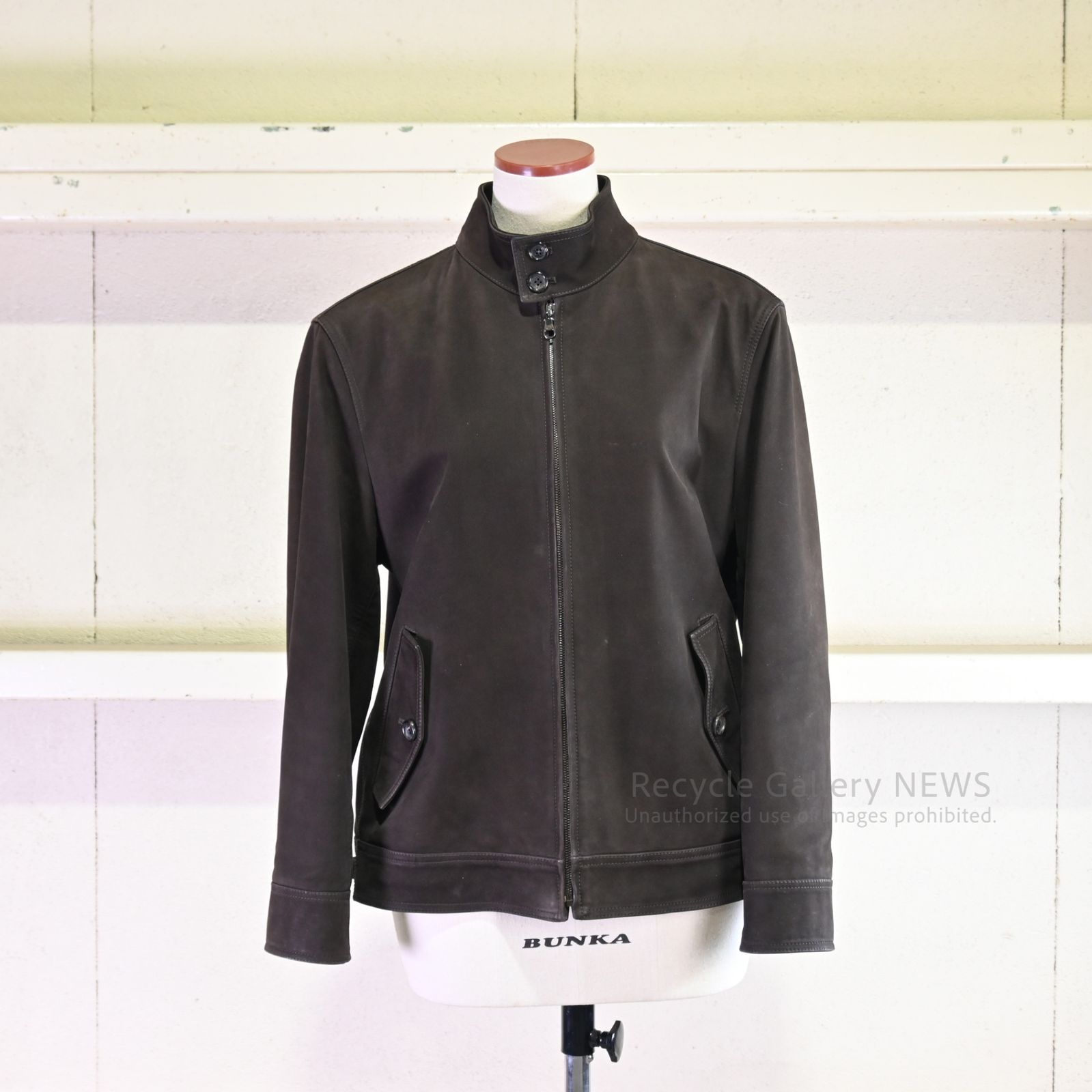 ○ LOEWE メンズ スエード レザー ジャケット ブラック Stuart Vevers 