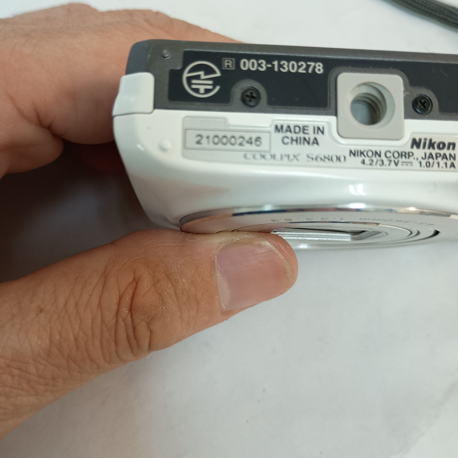 Nikon COOLPIX S6800 コンパクトデジタルカメラ ホワイト 1602万画素