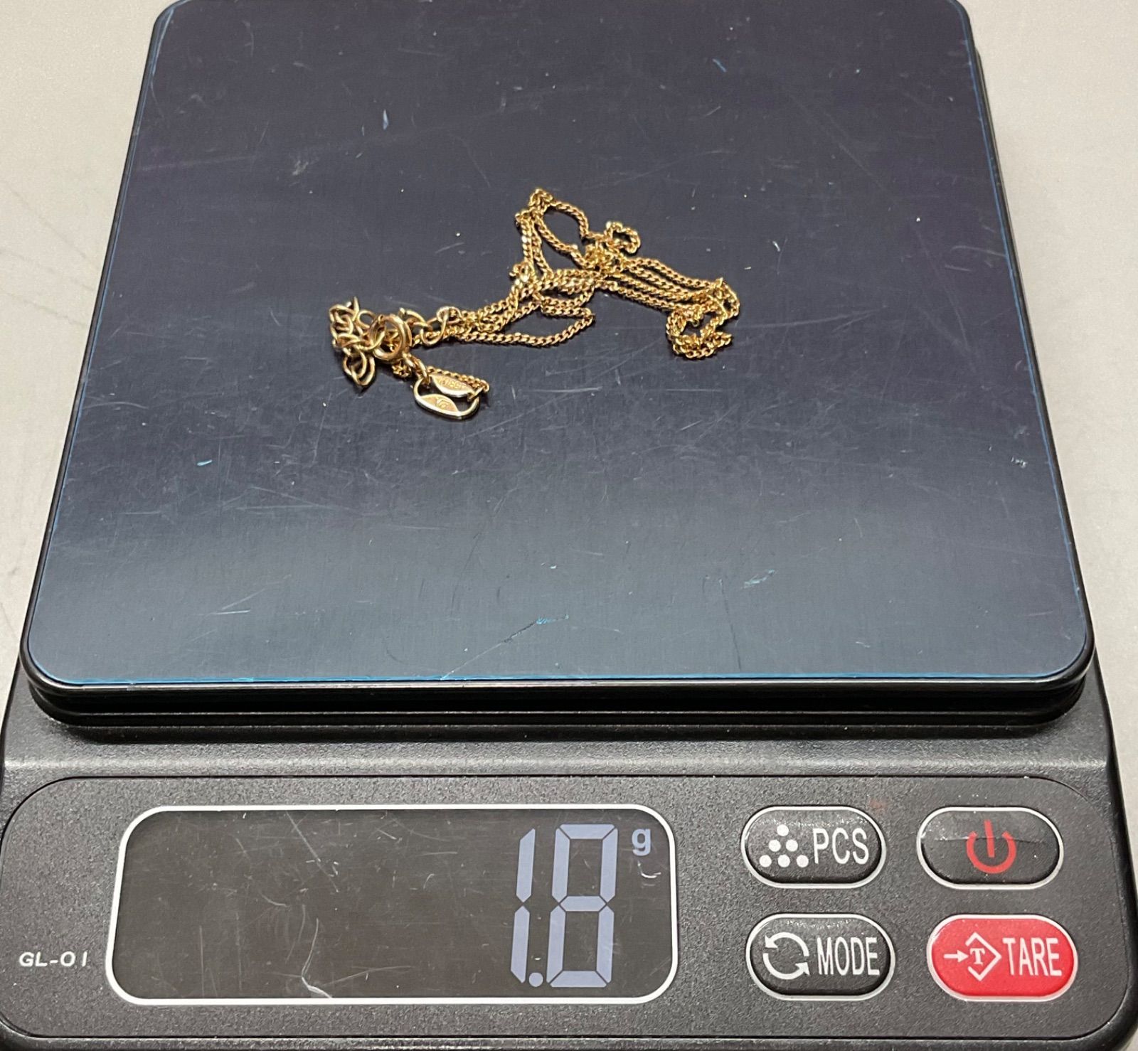 SN988 ネックレス チェーンネックレス ゴールド K18GP 刻印あり 