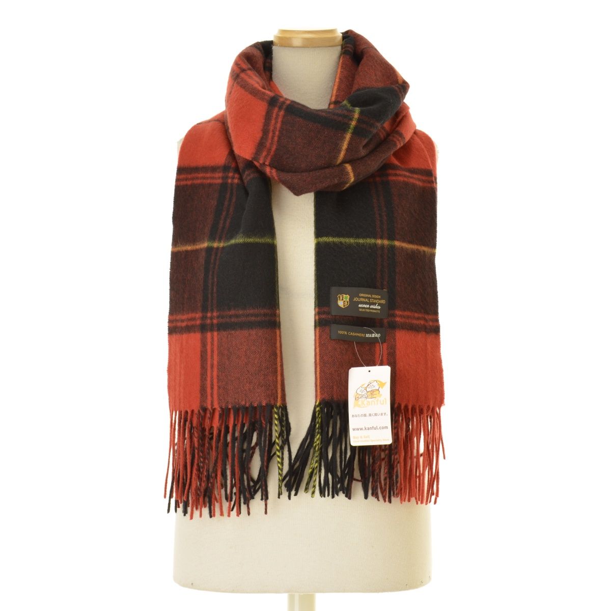 JOURNALSTANDARD】24AW 24098400800130 Cashmere カシミヤ100%ストール