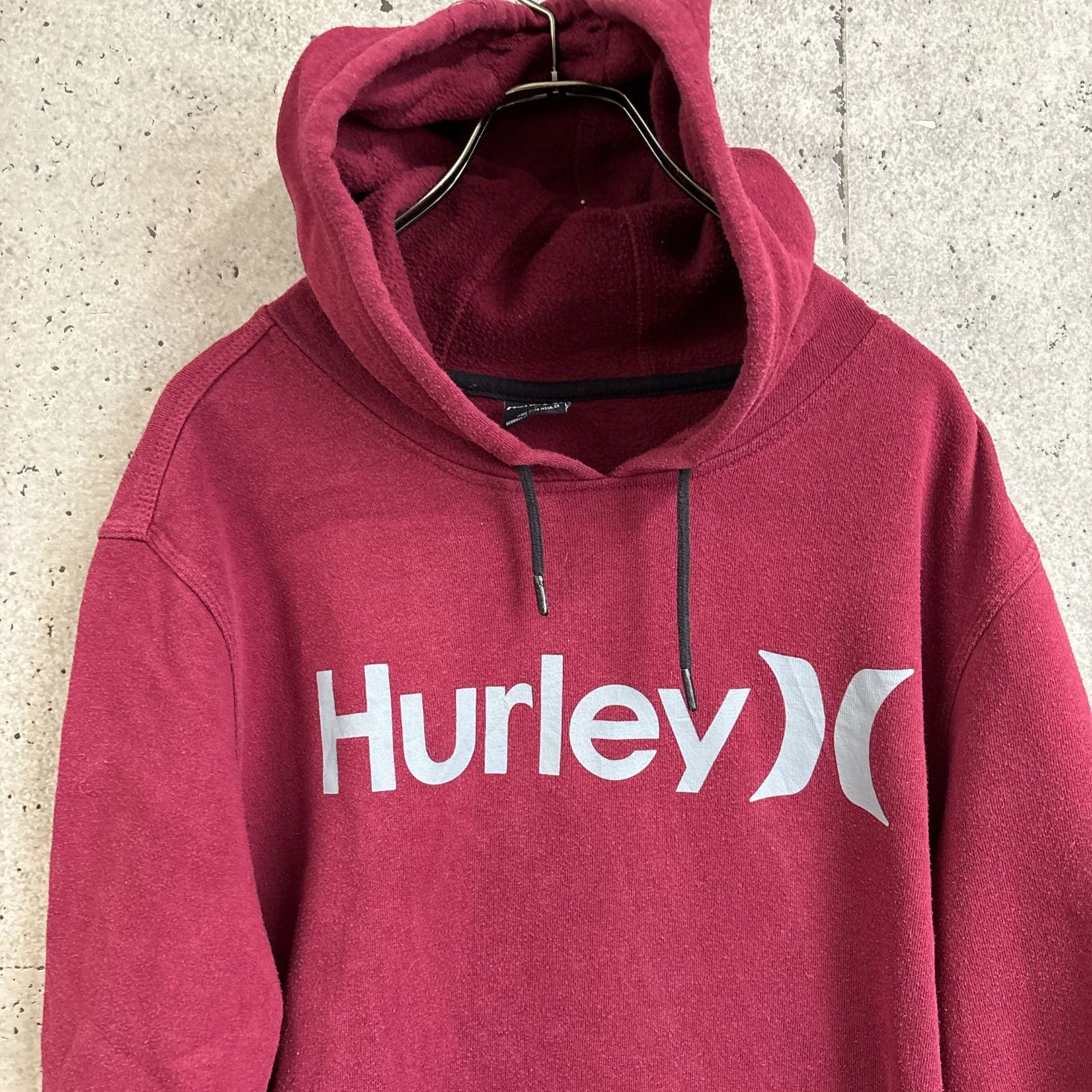 USED】US 古着 ハーレー Hurley ビッグロゴ スウェット パーカー L 