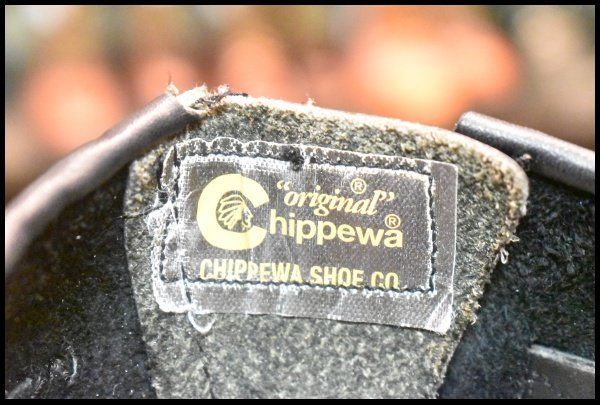 9.5E 美品 黒タグ】Chippewa チペワ ハイランダー ショートモック