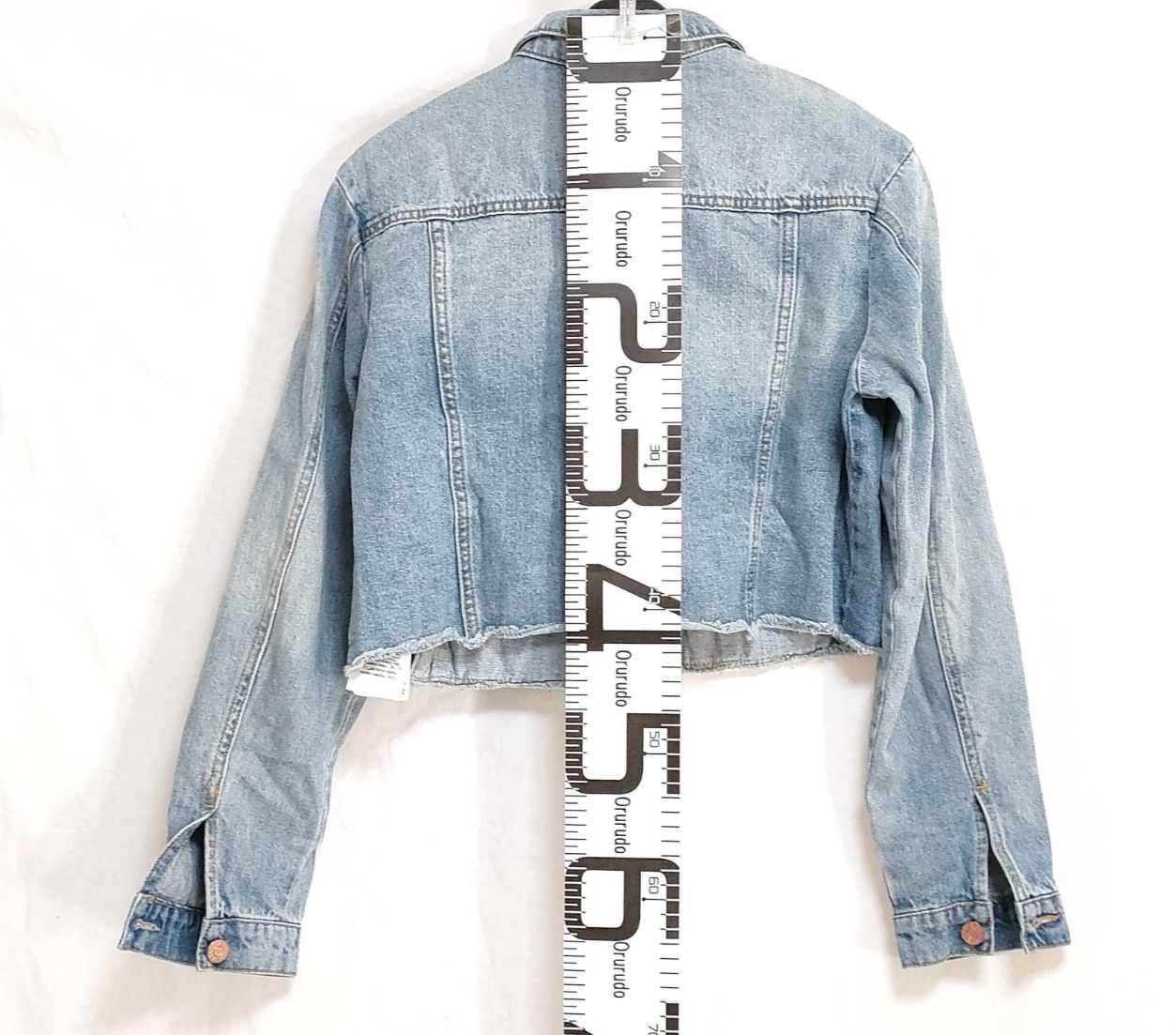 GUESS デニムジャケット S クロップド ショート丈 カットオフ