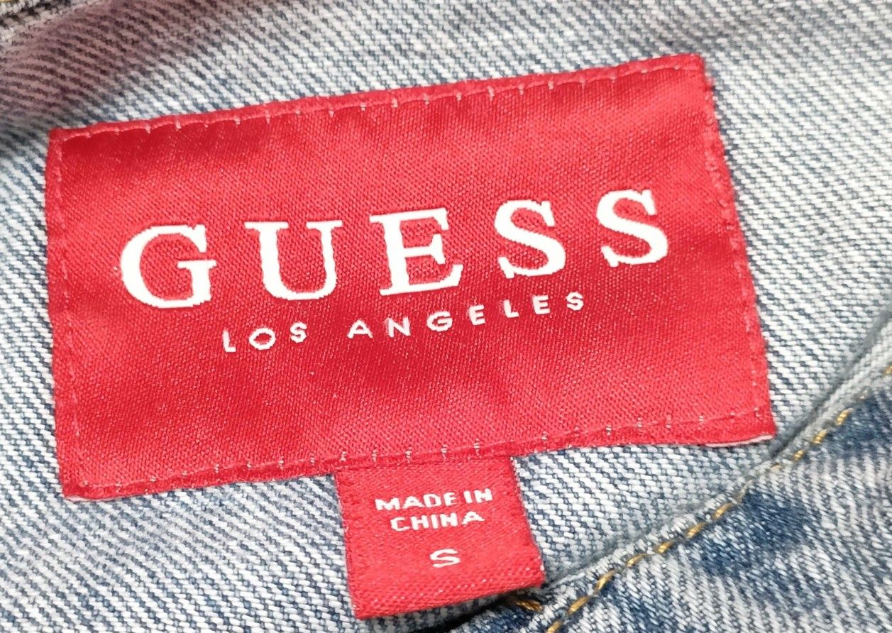 GUESS デニムジャケット S クロップド ショート丈 カットオフ