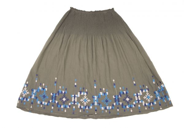 イッセイミヤケ ミーISSEY MIYAKE me コットン刺繍カリフラワー