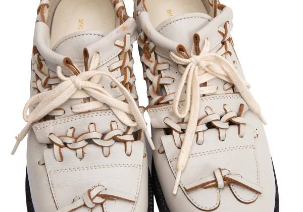 コムデギャルソンCOMME des GARCONS グローブデザインレザーシューズ