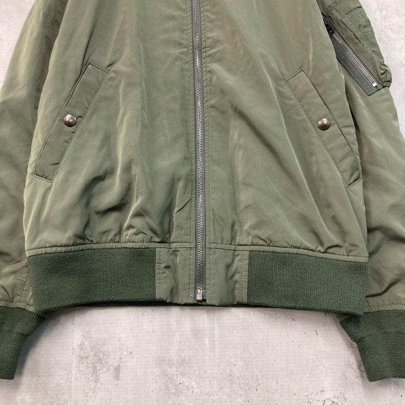 ALPHA INDUSTRIES MA-1 フライトジャケット カーキ M ALPHA INDUSTRIES アルファインダストリーズ カーキ TA1340-8003 MA-1