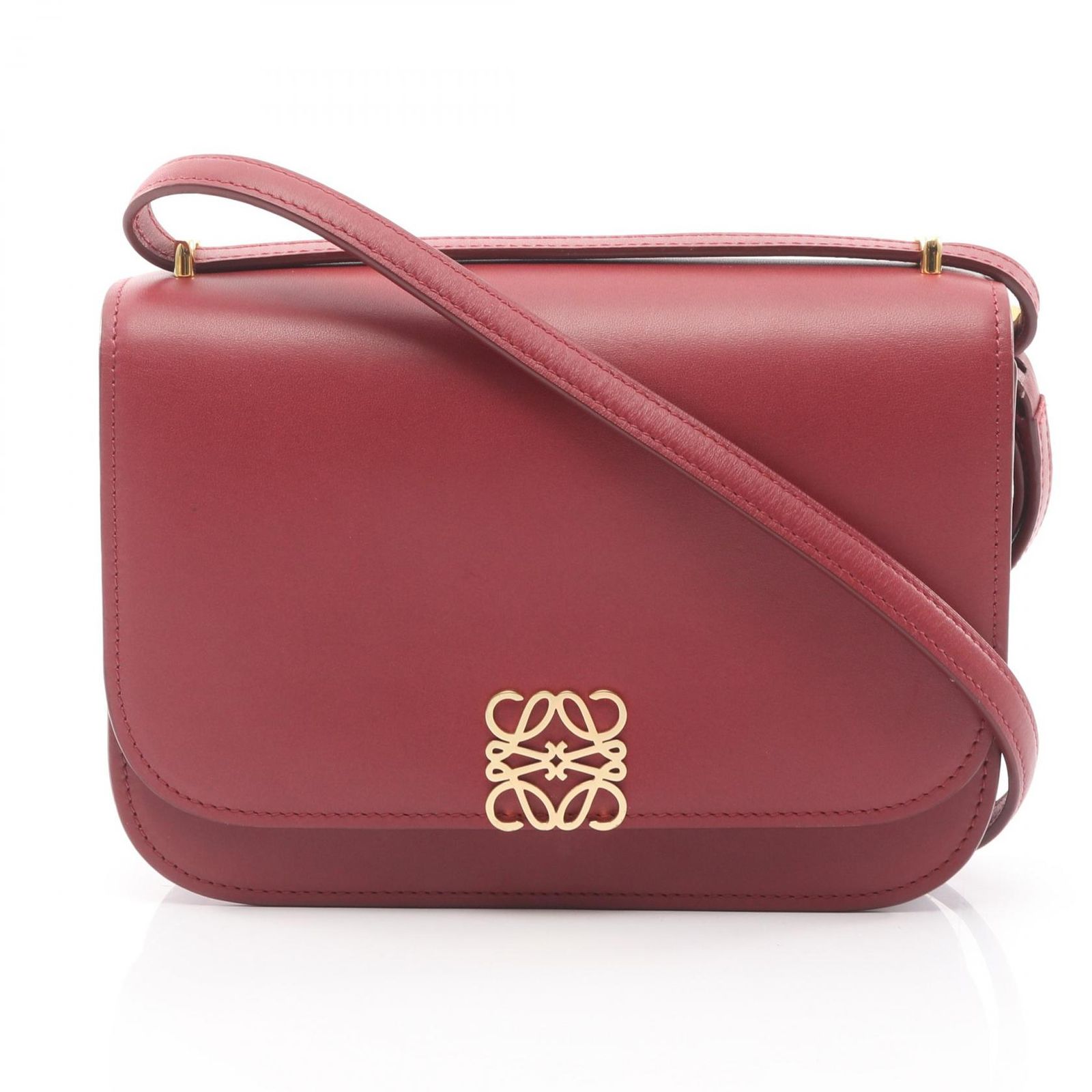 ロエベ LOEWE ショルダーバッグ GOYA ゴヤ スモール ワインレッド 