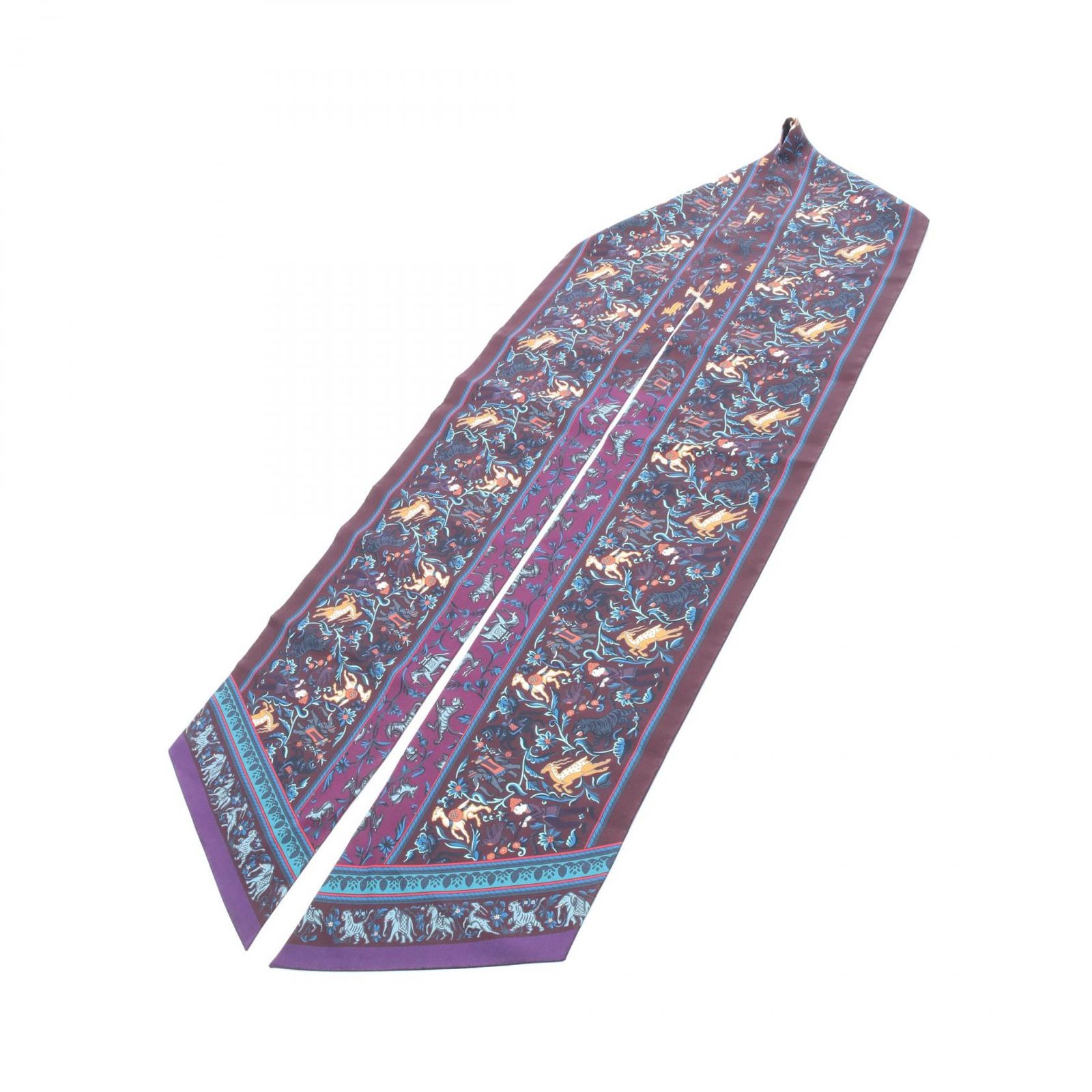 エルメス HERMES スカーフ マキシツイリー CHASSE EN INDE シルク