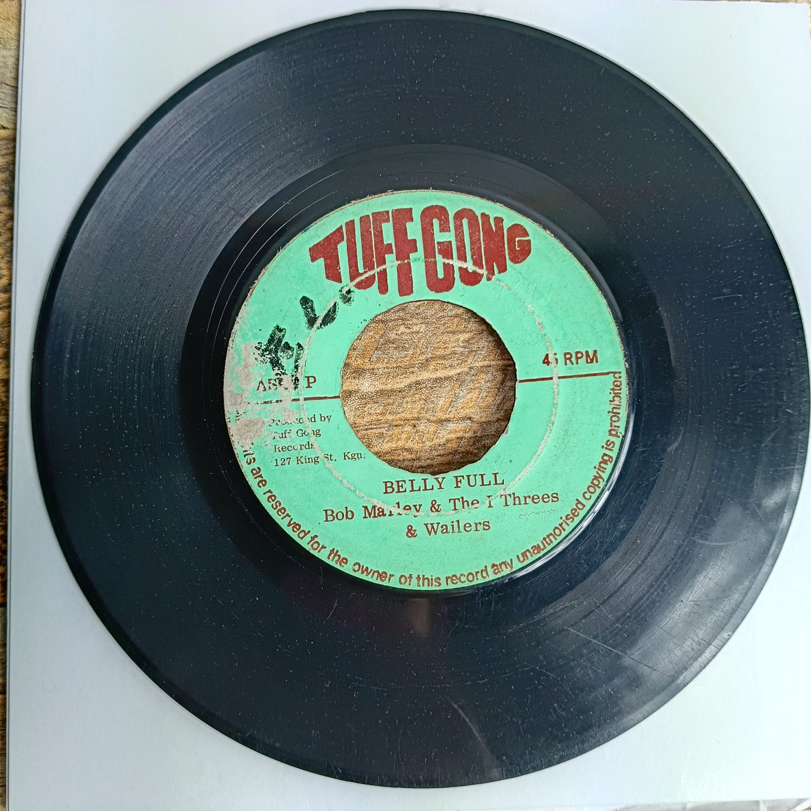 BOB MARLEY □ BELLY FULL □ TUFF GONG レゲエ レコード EP