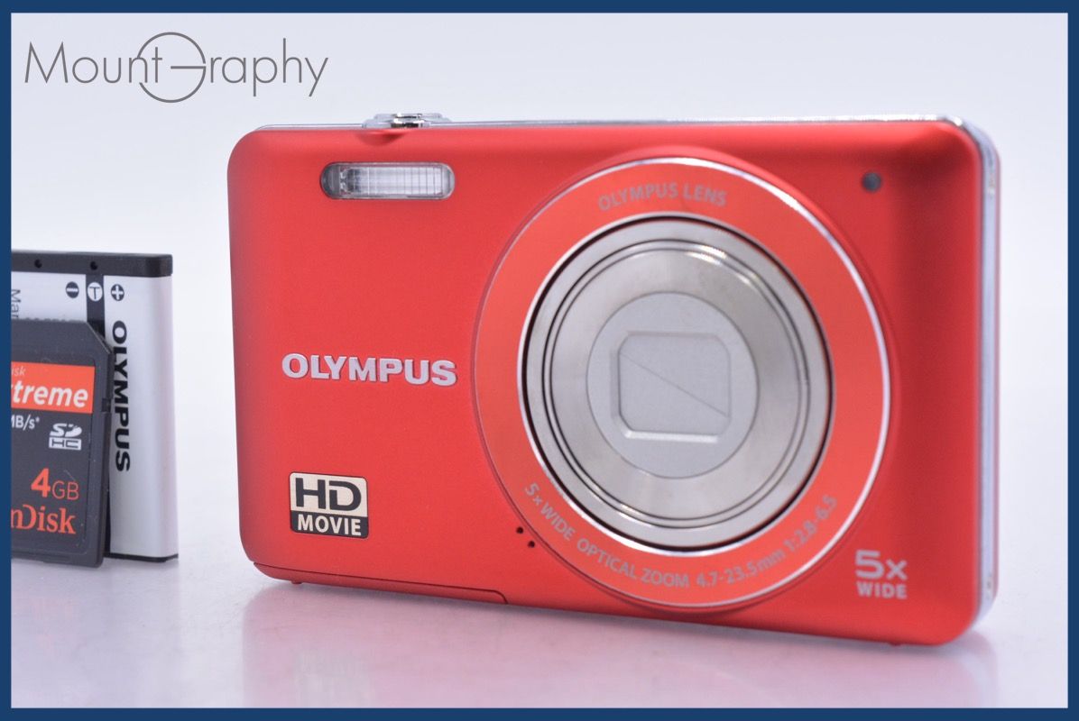 オリンパス Olympus VG-120 5x バッテリー、メモリーカード付属 同梱