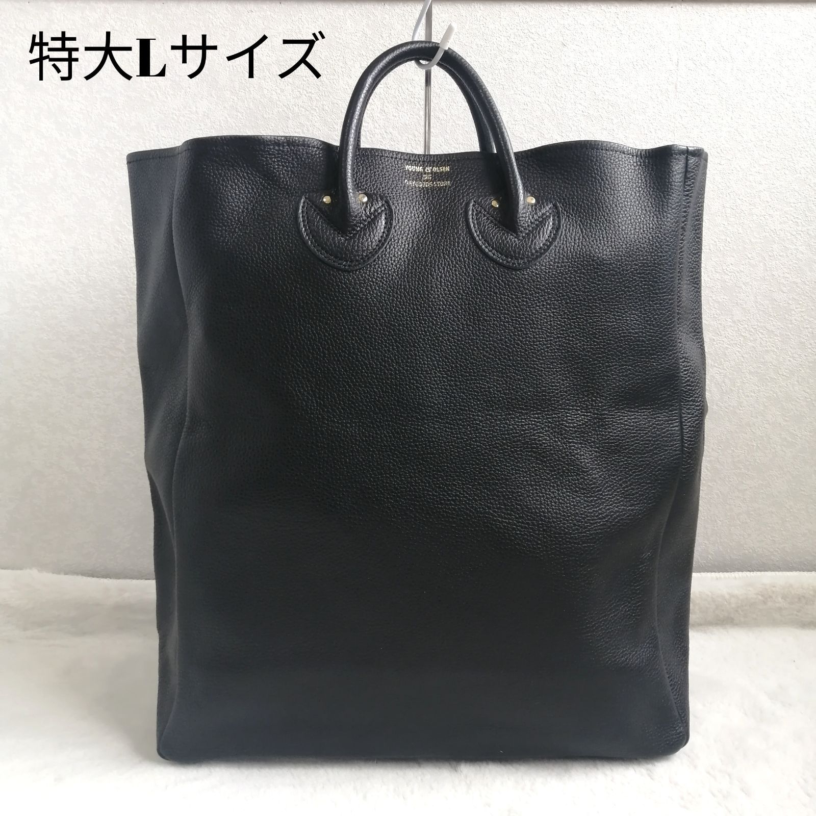 バッグ ヤングアンドオルセン エンボスレザートート