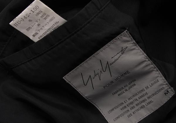 ヨウジヤマモト プールオムYohji Yamamoto POUR HOMME ウールギャバ