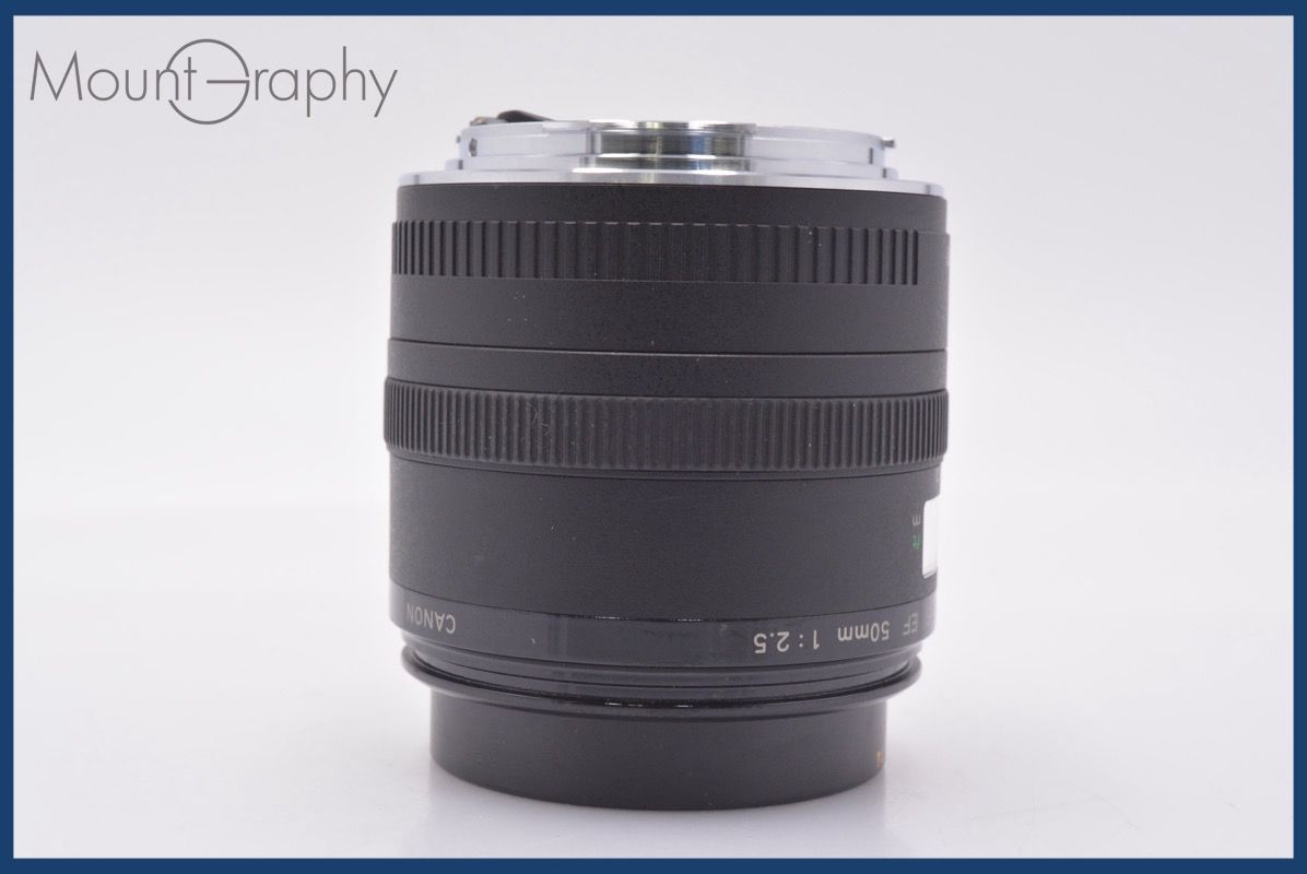 美品・動作保証】 キヤノン Canon EF COMPACT-MACRO 50mm F2.5 前後