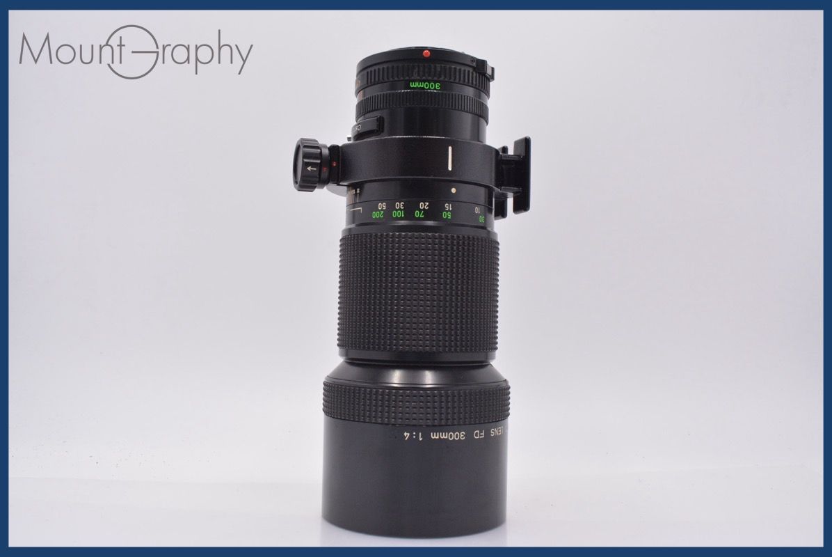 動作保証】 キヤノン Canon NEW FD 300mm F4 前後キャップ付 同梱無料