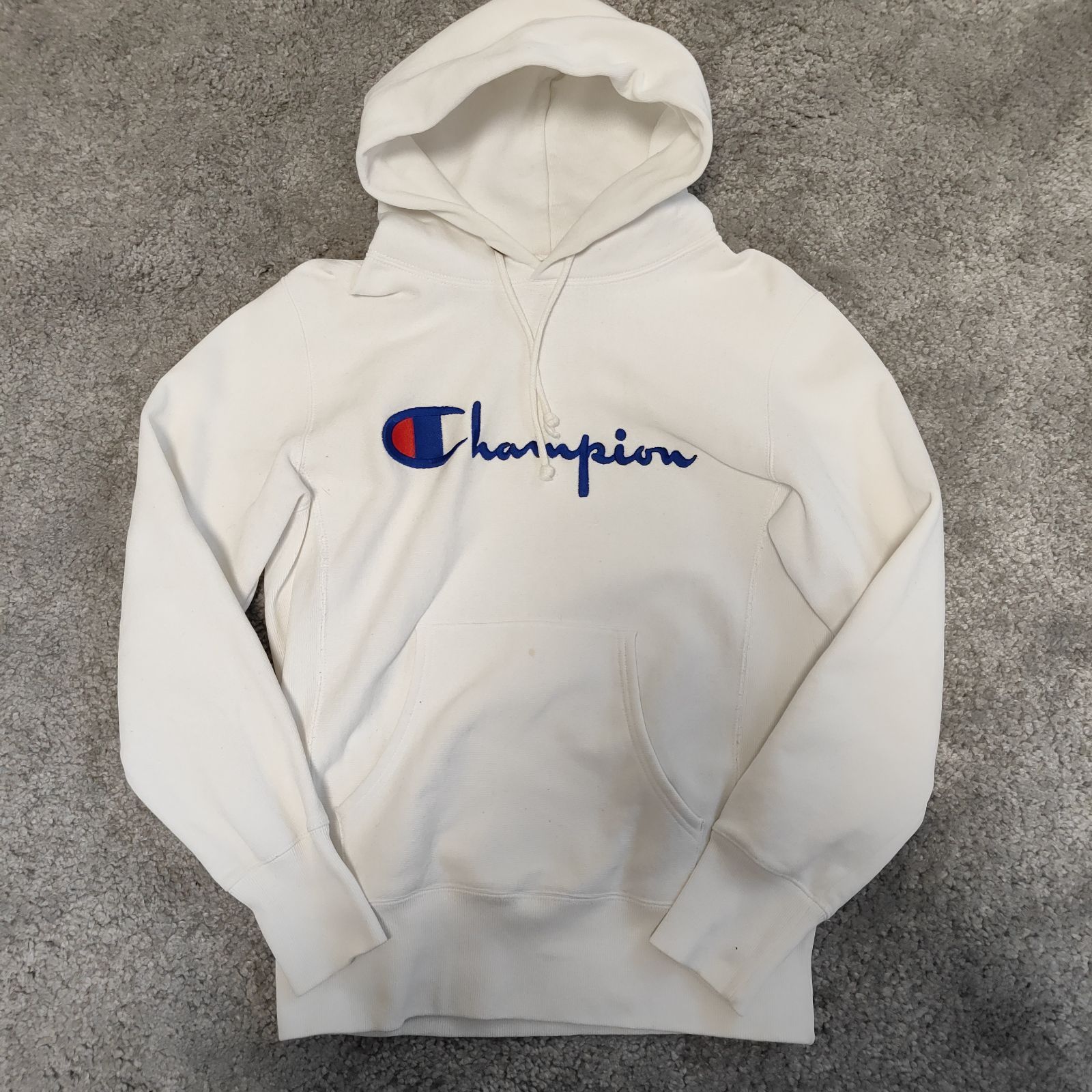 Champion チャンピオン 刺繍ロゴ 【サイズ】 M プルオーバーパーカー 
