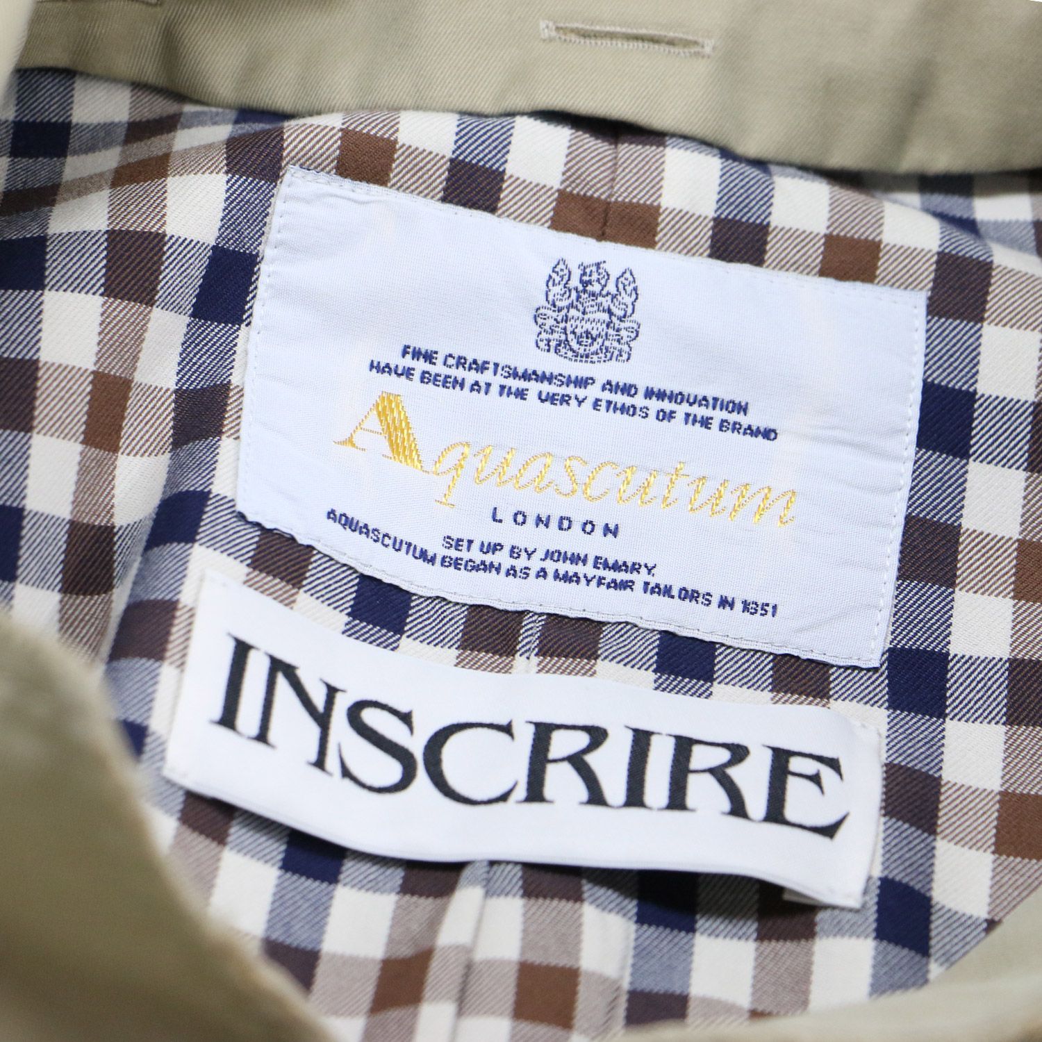 Aquascutum アクアスキュータム × INSCRIRE × Bshop ステンカラー