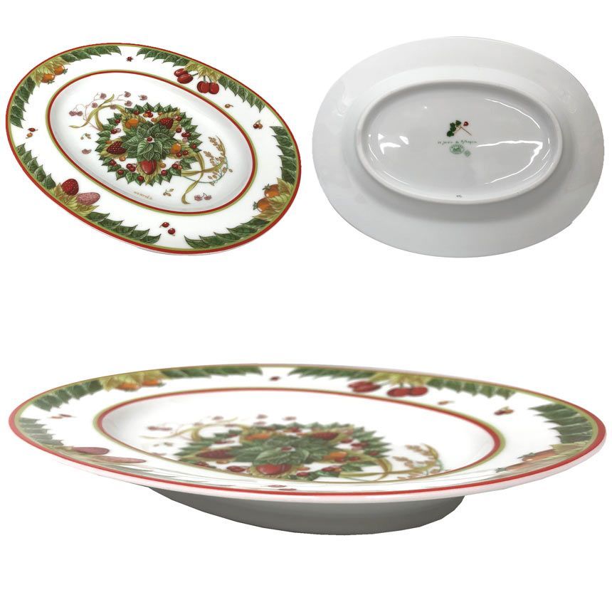 食器・キッチン用品 HERMÈS Jardin de Pythagore 磁器大皿