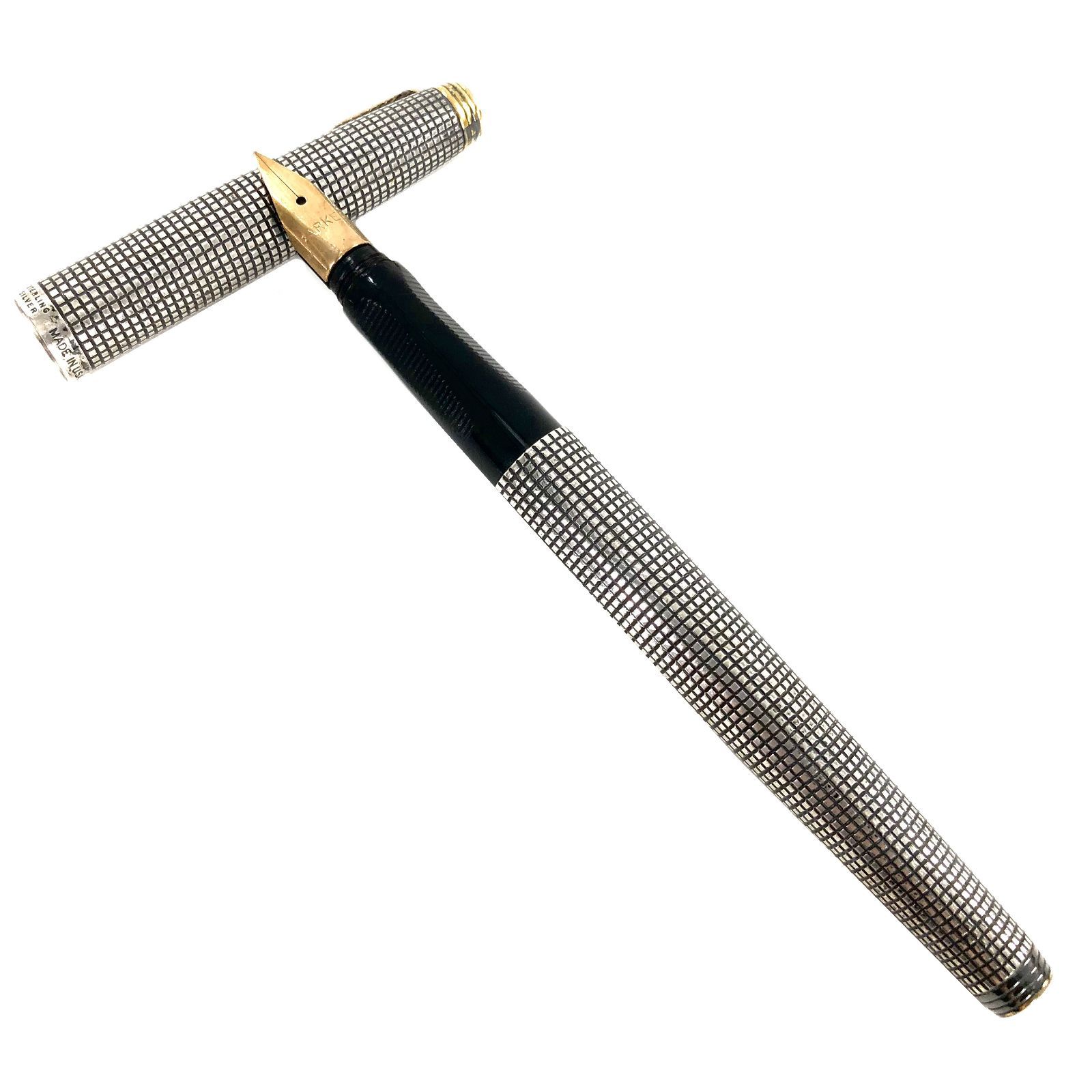 PARKER パーカー 万年筆 STERLING SILVER ペン先14K スターリング