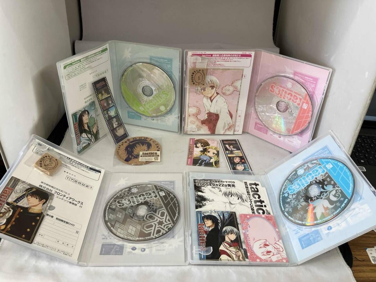 DVD 【※※※】[全7巻セット]tactics 第1~7巻(初回限定版)（1巻カード欠品