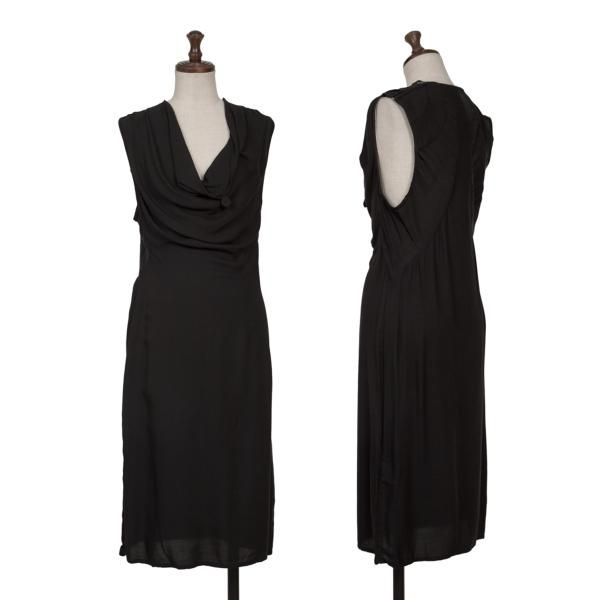 ヘルムートラングHELMUT LANG ドレープネックバック切替ノースリーブ