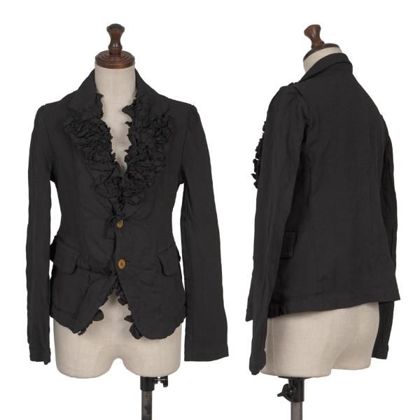 コムコム コムデギャルソンCOMME des GARCONS フリルカラーエステル