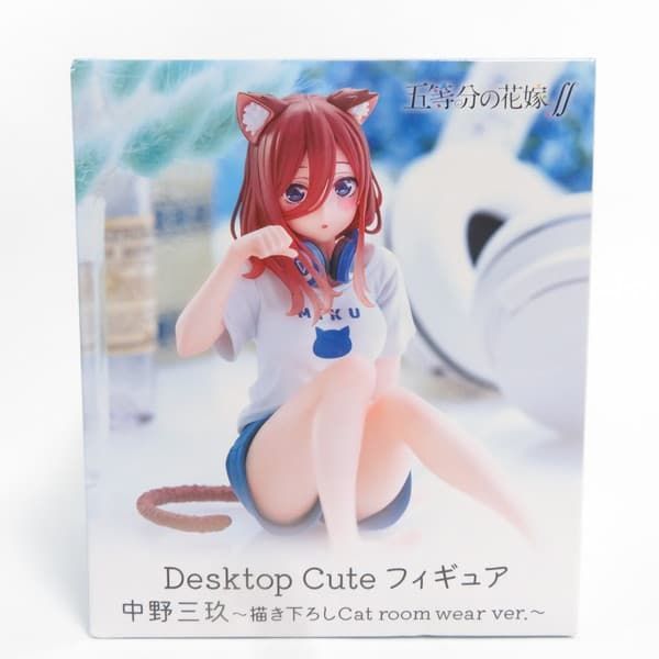 中古 未開封品 Desktop Cute フィギュア 五等分の花嫁∬ 中野三玖 描き