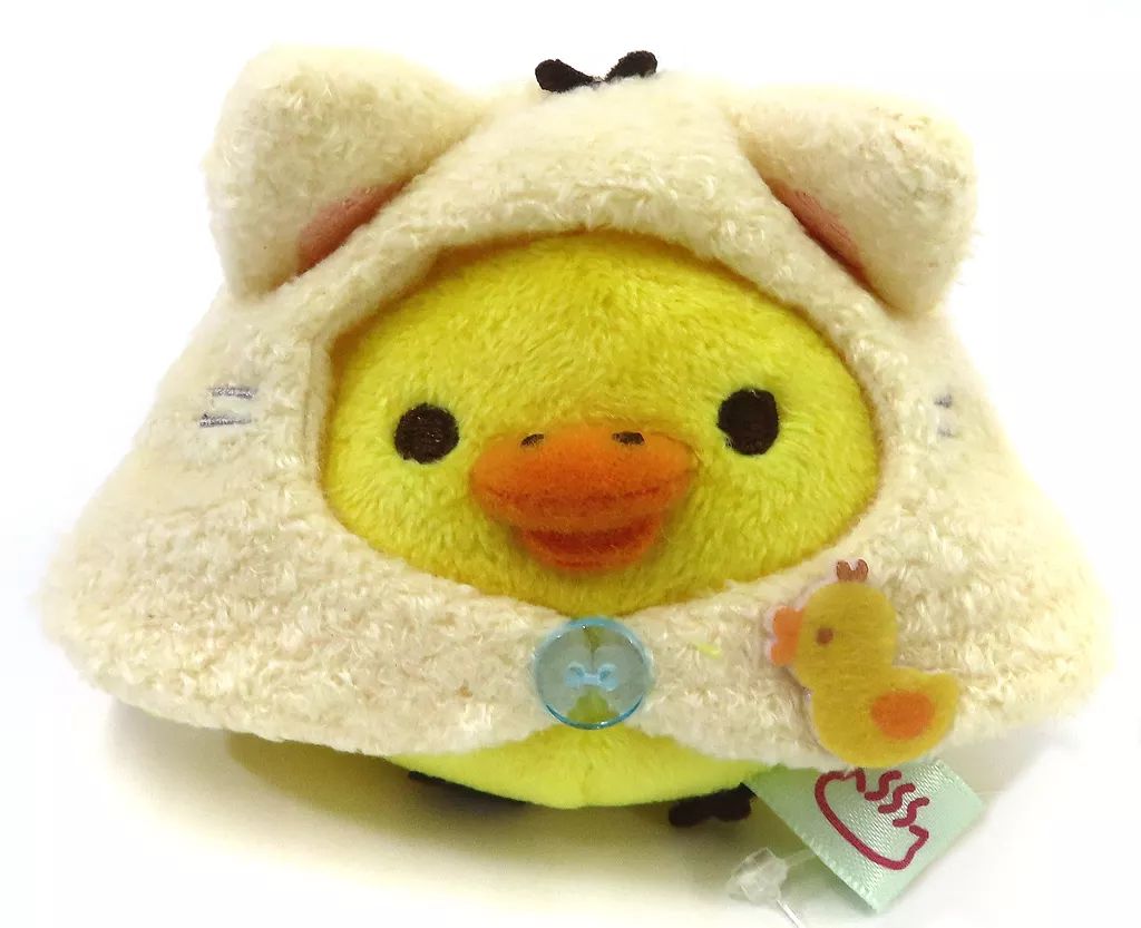 中古】ぬいぐるみ キイロイトリ てのりぬいぐるみ ねこねこの湯テーマ