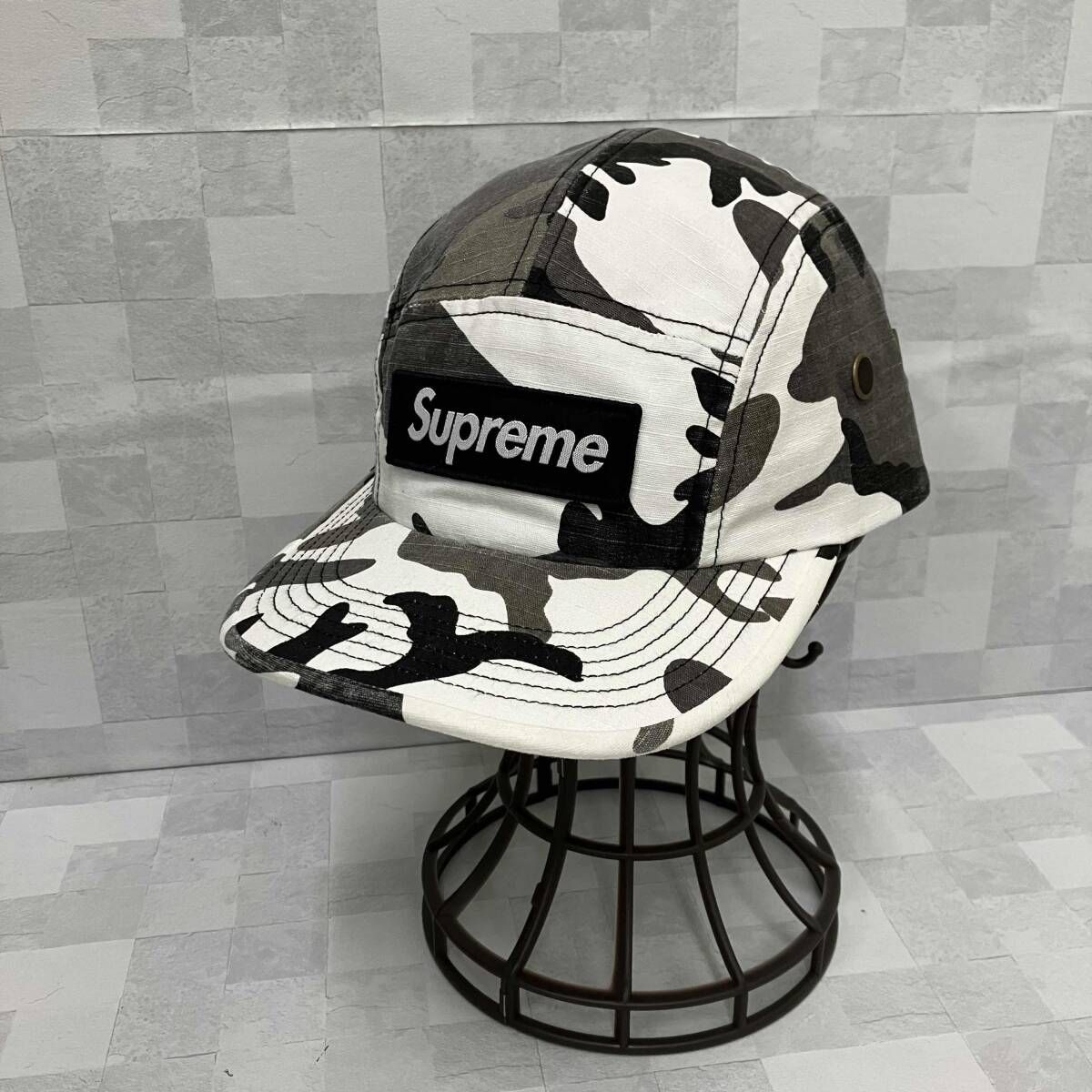 Supreme シュプリーム キャップ 25SS Layered Camo Camp Cap グレー 
