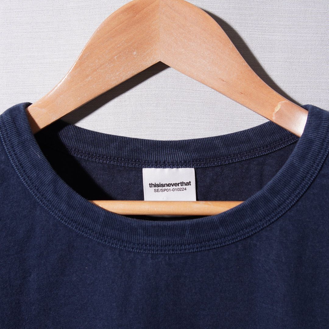 ディスイズネバーザット thisisneverthat ロンT XL ネイビー イエロー