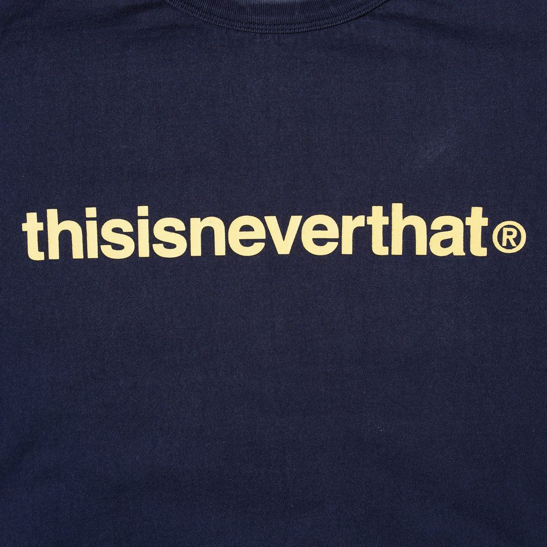 ディスイズネバーザット thisisneverthat ロンT XL ネイビー イエロー