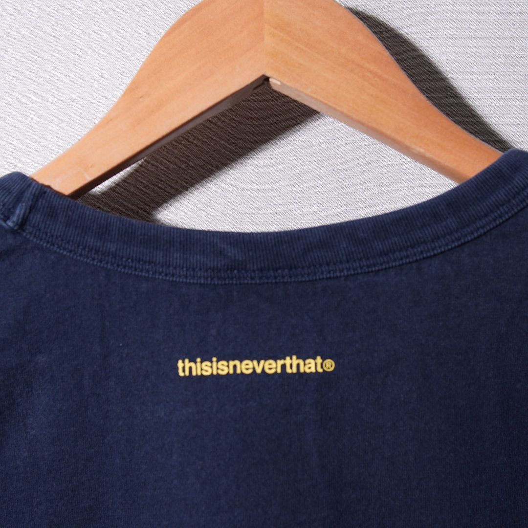 ディスイズネバーザット thisisneverthat ロンT XL ネイビー イエロー
