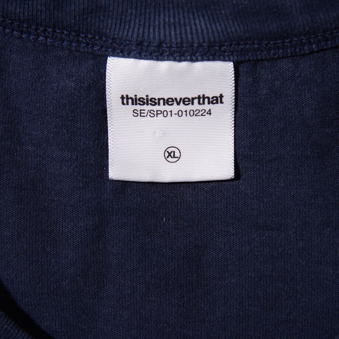 ディスイズネバーザット thisisneverthat ロンT XL ネイビー イエロー