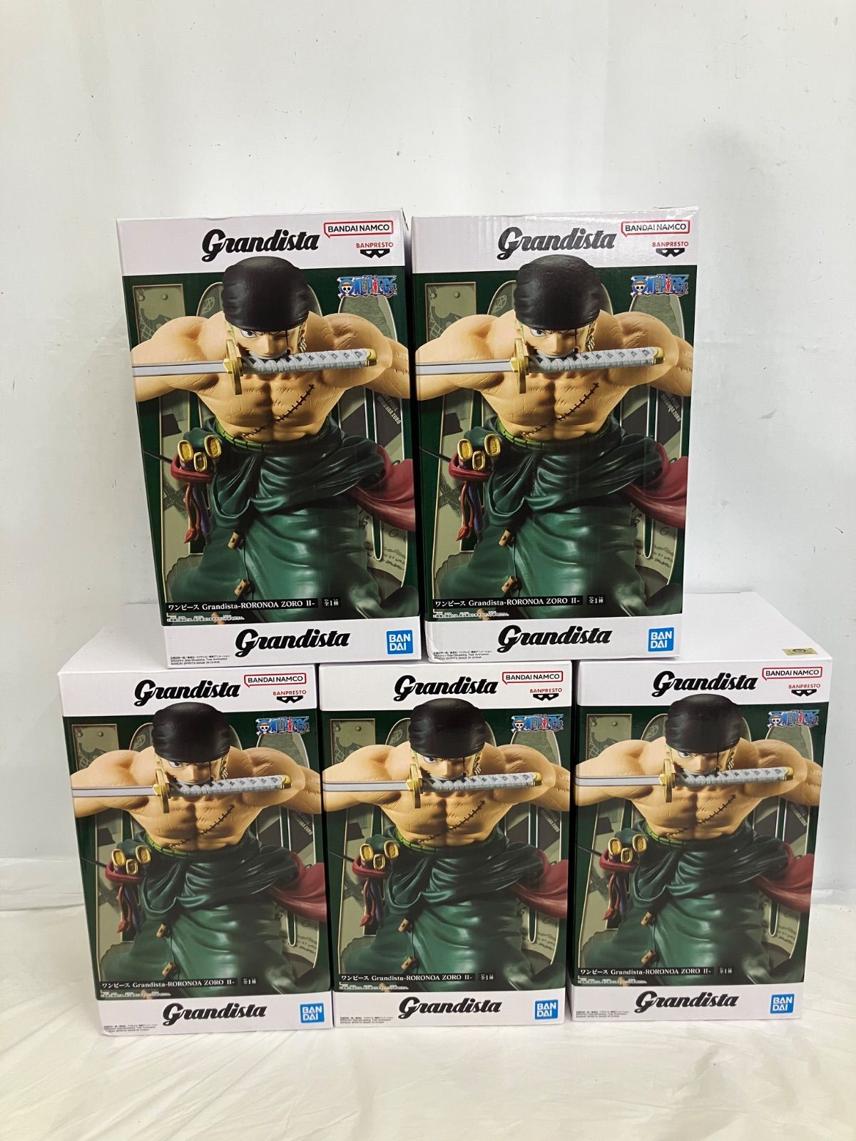 未開封 ONE PIECE ワンピース Grandista RORONOA ZORO フィギュア 5個