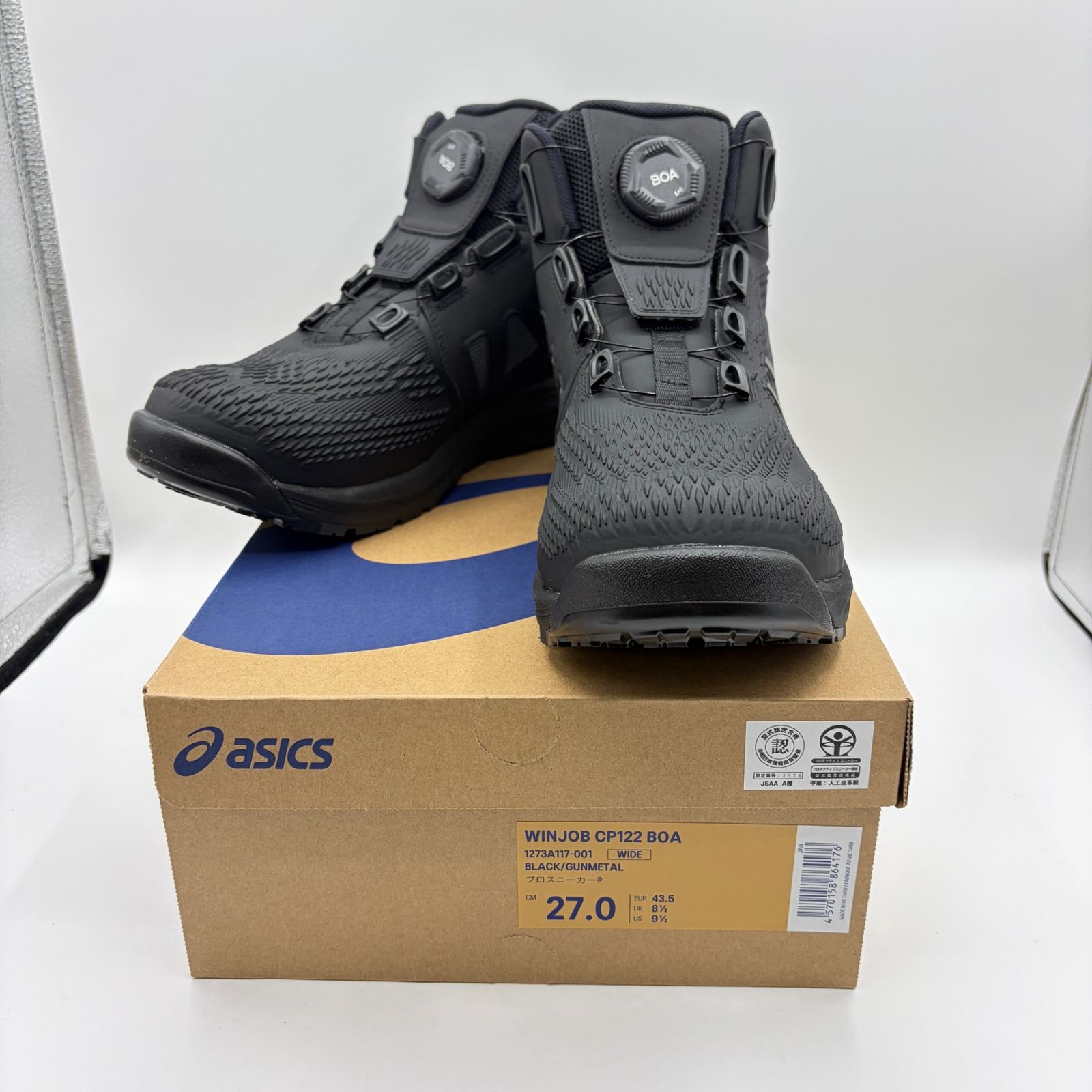 未使用品】 アシックス ウィンジョブ 安全靴 CP122 BOA 【27.0cm
