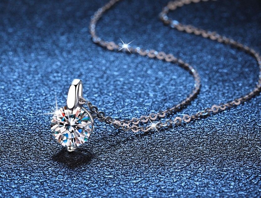 モアサナイト 3CT 3カラット ペンダント ネックレス silver925 GRA