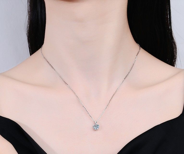 モアサナイト 3CT 3カラット ペンダント ネックレス silver925 GRA