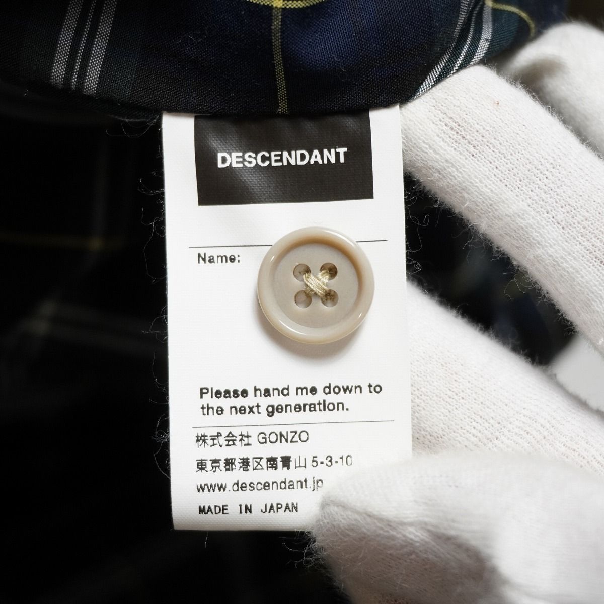 ディセンダント ハリントンジャケット 正規 美品 DESCENDANT ディセンダント SOCS HARRINGTON JACKET
