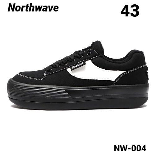 43 (28.1cm)【Northwave ESPRESSO CANVAS NW-004 BLACK/BLACK/WHITE